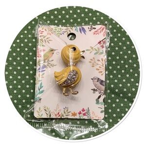Yellow Duck Brooch